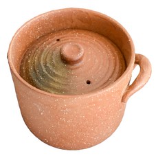 美濃燒 伊賀盅 附蓋, 日本製造, 750ml滿水容量, 1個, 單一顏色