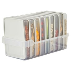 cimelax 冰箱收納托盤附收納盒 L 灰色, 9個, 1組