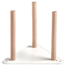 HOLA 和樂家居 Ink 鐵線收納可調式碗架 360g, 1層, 白色, 1個