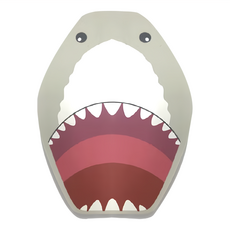 Splash About 專業級嬰幼兒啟蒙浮板, 適合0-2歲寶寶, 27.2x21.8x2.5cm, 31.4 x 23.6 x 2.5cm, 呆萌鯊魚 灰色