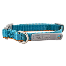 tails&me 尾巴與我 新經典 犬項圈, 碧綠淺棕 XS, 舒適圓弧扣 柔軟厚織尼龍 強韌安全車縫 獨家配件扣, 1個