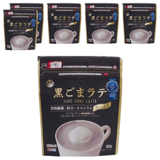 九鬼 黑芝麻拿鐵 沖泡飲料, 日本進口, 含膳食纖維/鐵/鈣, 冷熱皆宜, 夾鏈式封口設計, 150g, 1入, 6包