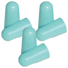 MACK'S 美國泡棉耳塞 湖藍色 柔軟舒適 有效降低噪音, 1盒, 3副