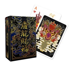 ROYAL 樂友 塑膠防水收藏撲克牌, 1組, 慶龍賜福