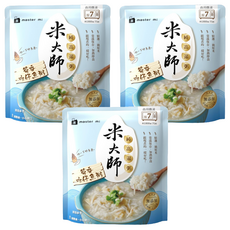 master mi 米大師 純高湯粥 筍香吻仔魚粥, 310g, 3包