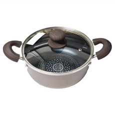 FREIZ 和平 Branano2 IH兼容雙柄鍋 20cm, 灰色, 1個