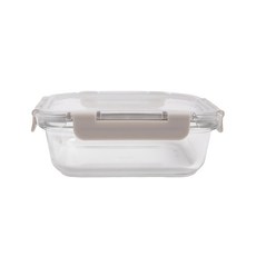 HOLA 和樂家居 多用途耐熱玻璃保鮮盒 18 x 13.5 x 6cm 長形 490g 600ml, 1入, 1個
