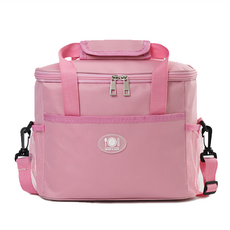 iSFun 便當保溫 加厚防水便攜式便當袋, 1個, 粉紅色
