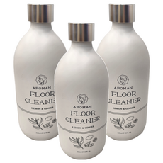 APOMAN 驅蟲少年 驅蟲地板清潔劑 (檸檬生薑) 天然植物萃取的精油成分，有效驅離蟑螂等居家害蟲, 3瓶