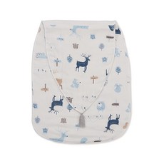 KU.KU Duckbill 酷咕鴨 北歐迷境森林墊背吸汗巾, 藍星森林 白色, 1件