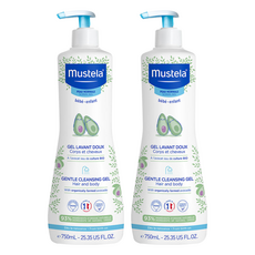 mustela 慕之恬廊 嬰兒洗髮沐浴雙潔乳, 750ml, 2瓶