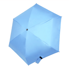 三折波普風情 抗UV黑膠晴雨傘, 天空藍