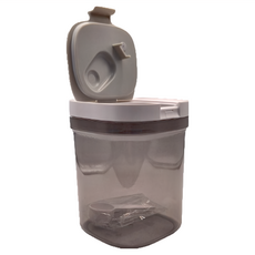 掀蓋密封罐, 茶色, 1300ML, 1.3L, 1個