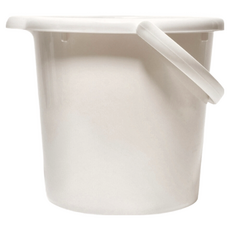 GINII 基尼 質感加厚手提水桶 3L, 象牙白, 1個