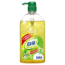 白蘭 動力配方洗碗精 檸檬, 1kg, 1瓶