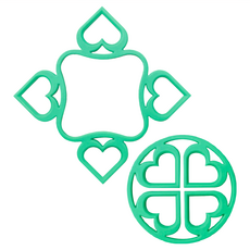 SALUS 佐藤金屬 多功能翻轉隔熱墊, 綠色, 1個