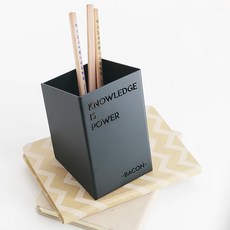 OPUS 東齊金工 歐式鐵藝 筆插 文具收納, 經典黑, 1個