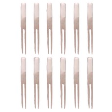 OSAMA 王樣日本亮面水果叉12件組 304不鏽鋼材質 家庭聚會適用, 1組, 不鏽鋼色