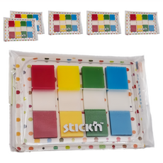 Stick'n 抽取式透明標籤, 45 x 12mm, 6組, 20張