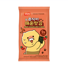廣川海苔 春植海苔 辣味 Set KAKAO FRIENDS 聯名 9包, 45g, 1袋