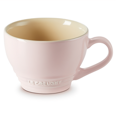 LE CREUSET 卡布奇諾杯 400ml 簡約時尚 享受美好咖啡時光, 1個, 雪紡粉