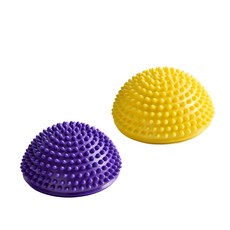 LEADER X 小型波速球2件組 運動用品, 紫色 + 黃色, 17x9cm