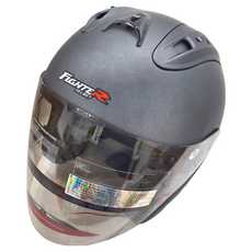 普通型露臉式騎乘機車用防護頭盔 含一層護目鏡 R3A6 1350g, 消光銀紫色