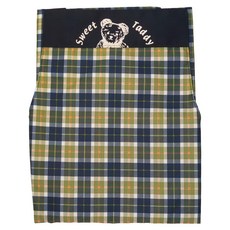 熊圓 甜心小熊二口圍裙 格紋 顏色隨機, 顏色隨機 甜心小熊, 1件