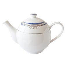 just home 洛斯特骨瓷英式壺720ml，英式下午茶必備，精緻骨瓷茶具, 1個, 白色, 720ml