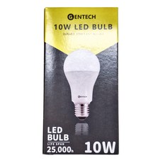 GENTECH 燈泡 10W 12 x 6cm 50顆組, 白光, 1組