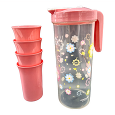 GOZENBO 御膳坊 晶瓚 一壺四杯組, 2L + 300ml 4個, 03-P0005, 1組