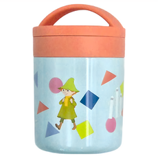 Skater 不鏽鋼手提罐附湯匙 直徑13.4 x 8.5cm, MOOMIN, 300ml, 1組