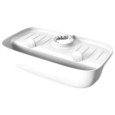 水龍頭防濺瀝水架, TPE材質, 尺寸約27x15.5x5cm, 白色, 1個