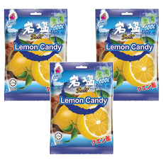 Big Foot 薄荷岩鹽檸檬糖，風味獨特，清涼爽口，鹹酸好滋味, 128g, 3袋
