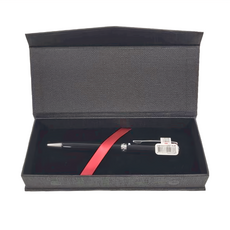 Pentel 飛龍文具 金屬軸原子筆 高級筆盒, 黑色, 1組