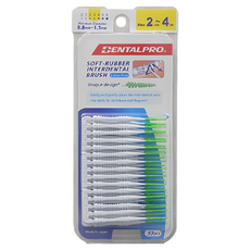 DENTALPRO 矽膠齒間刷, 30入, 1組, 0.8mm-1.2mm