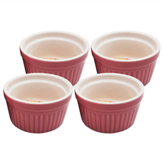 綠貝 陶瓷Color布丁烤杯, 初戀粉, 1組