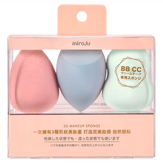 miro.lu 魔力璐 多功能美妝蛋超值組, 3D MAKEUP SPONGE, 乾濕兩用, 1組