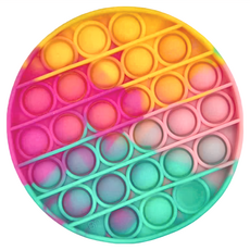 FoxMind 啵啵樂 Go PoP! Roundo-TieDye 獨特的顏色 質感的矽膠 可水洗式 旅遊舒壓品, OFMGP12, 1個