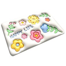 水晶絨仿3D地墊, 歡樂人生, 5個