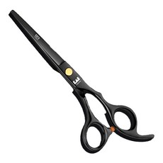 KASHO 火匠 美髮剪刀 6吋 17.5cm 440C鋼 美髮刀/理髮刀/牙剪, 耀石黑, 1支