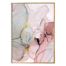 抽象畫 蘊涵 邊框裝飾畫, 50 x 70cm, 金色