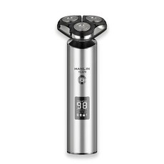 HANLIN 防水4D智能電動刮鬍刀 YC-879, LED顯示, 超強待機, 浮動三刀頭