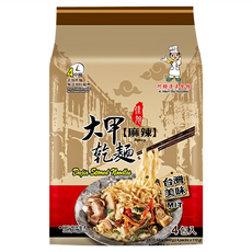 大甲佳旭 大甲乾麵 麻辣 五辛素 非油炸麵條 HACCP食品安全認證, 4包