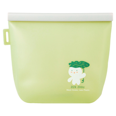 ZEN ZHOU 仁舟淨塑 雲朵好矽袋 143g 1.5L, 大地綠, 1個