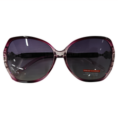 Megasol UV400 偏光韓系偶像女主墨鏡, 大框顯瘦, 配戴舒適, 145 x 135mm, 紫色