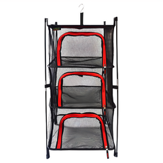 TREEWalker 立式三層收納網, 3層, 1個, 黑色