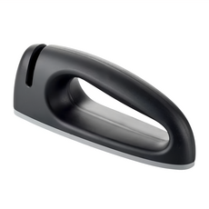 tescoma Sonic磨刀器 PP塑膠材質 特殊鐵鎳合金 金剛石素材 總長15cm 防滑底座, 黑色, 1個