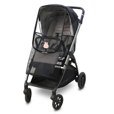 Manito 嬰兒推車通用網眼蚊帳, 1個, 兔子 黑色