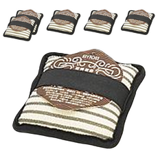 KEYTOSS 詰朵斯 Bamboo 柔色竹炭添加角型沐浴海棉, 顏色隨機, 6個, 1入